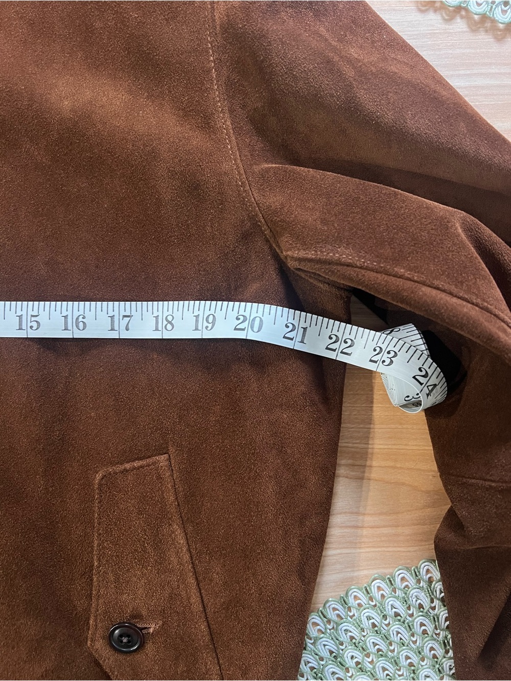 J. Crew Men's Dark Brown Harrington Calf Suede Jacket NWOT - Picture 9 of 12